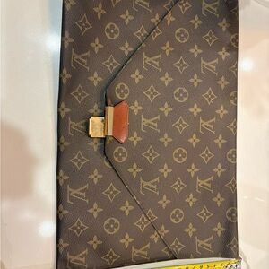 Louis Vuitton Brown envelope clutch  Monogram  Bag
